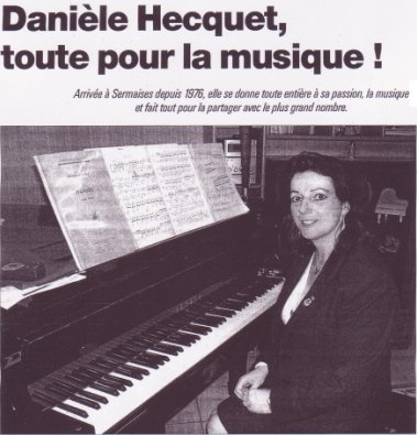 La presse locale, le Courrier du Loiret, avec Danile Hecquet, toute pour la musique