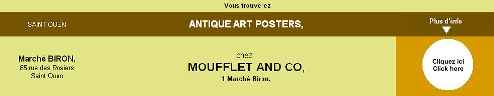 Antique Art Posters, March Bron, Saint Ouen, par Moufflet and Co,