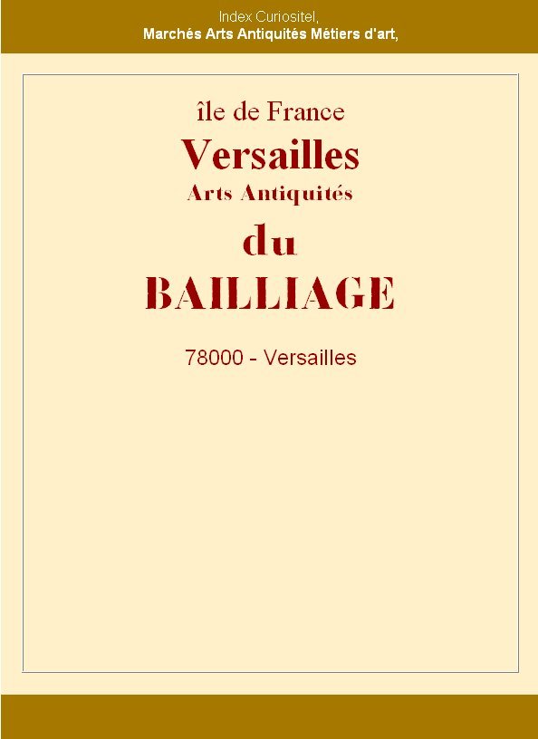 Le Baillage, village antiquaires de Versailles, Rgion Ile de France, Art et d'antiquits avec antiquaires, galeristes, experts, antquits, objets d'art, design, oeuvres d'art, waak showroom pro et Rencontre avec les Collectonneurs et les Amateurs d'art,