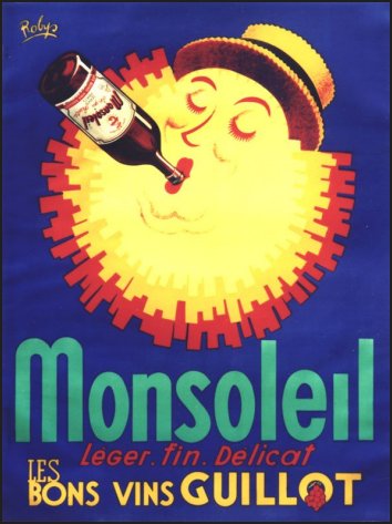 Affiche anciennes, Vins Monsoleil