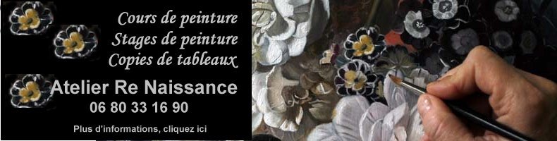 COURS DE PEINTURE, STAGES DE PEINTURES, COPIES DE TABLEAUX, REPRODUCTION DE TABLEAUX, 53 rue  Traversiere 75012 paris